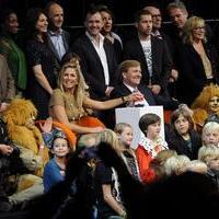 Princess Maxima and Prince Willem-Alexander attend the opening of the 25th Cinekid Festival